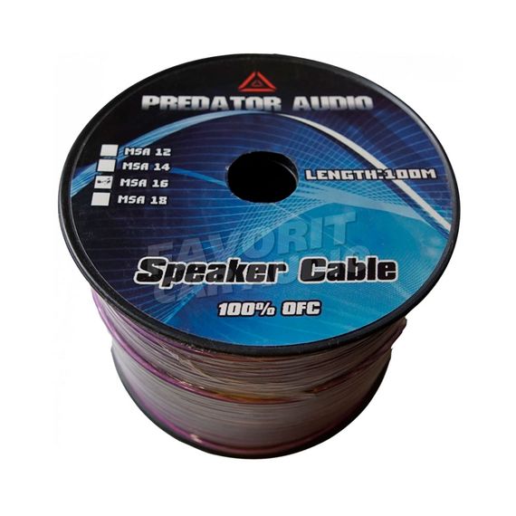 Акустический кабель Predator 16AWG 1.50мм² OFC медь (100)