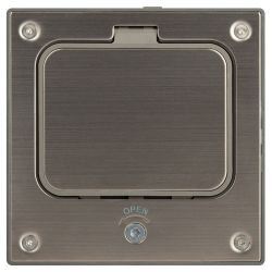 Люк ЭРА ОФИС 18-6002-03 IP66 в бетон с розеткой под шестигранник серый