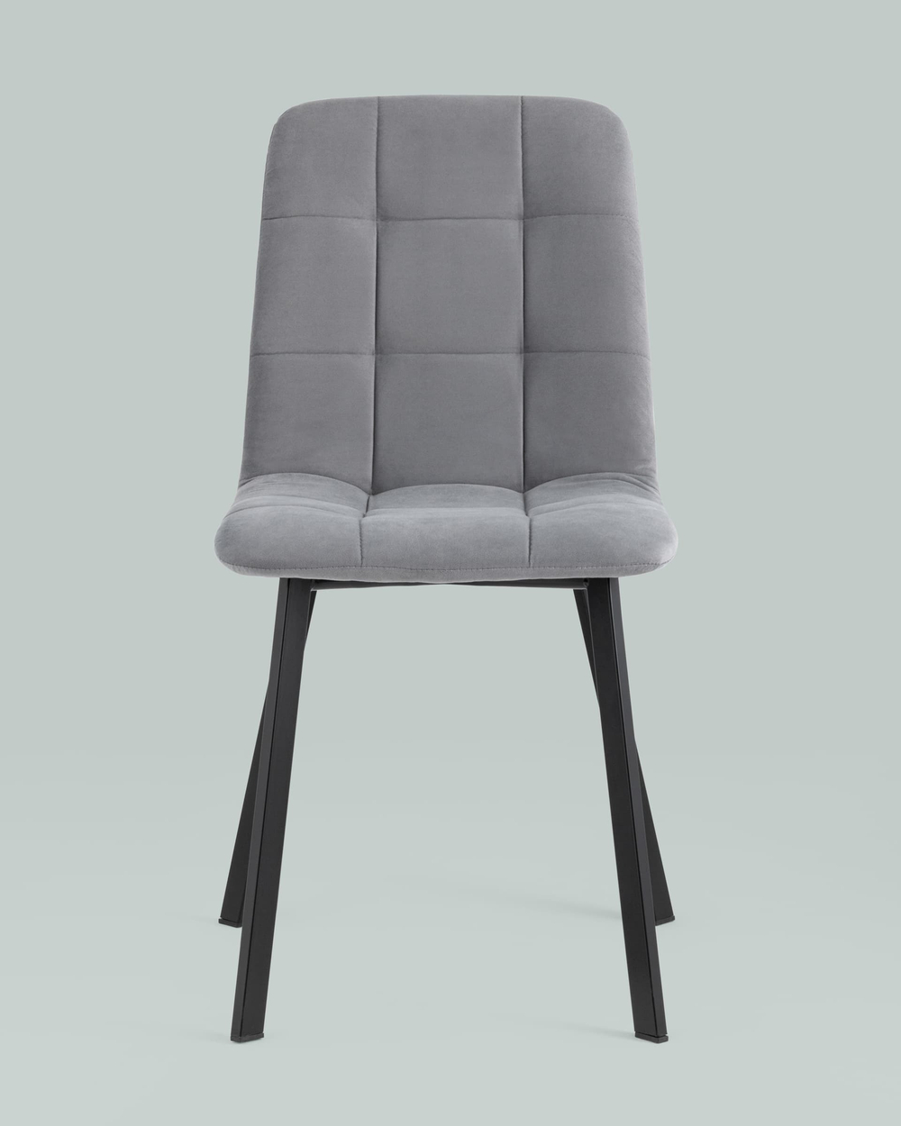 Стул Oliver Square велюр серый