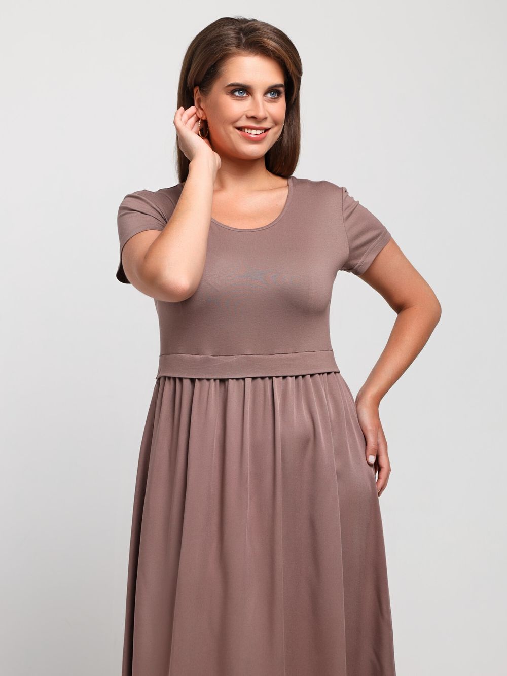 Платье Женственность Виотекс КОФЕЙНЫЙ