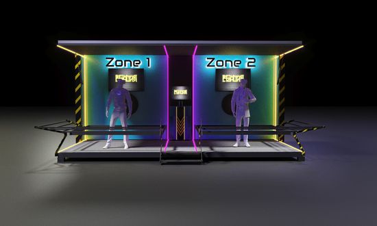 Аттракцион Виртуальная Станция Развлекательный Парк Контейнер