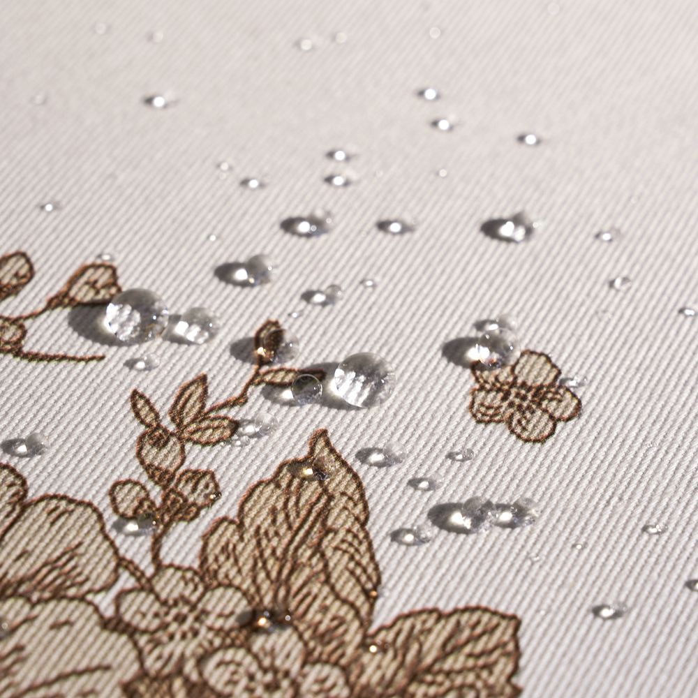 ДОРОЖКА " ROYAL GARDEN" 40Х146СМ ,БЕЛЫЙ ,100% ХЛОПОК ,ТВИЛ С ПРОПИТКОЙ