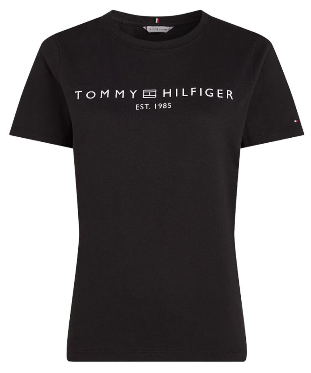 Женская теннисная футболка Tommy Hilfiger Regular Corp Logo C-NK SS