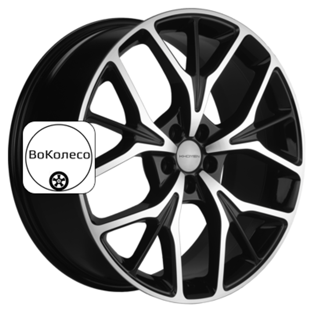 8x20/5x108 ET46 D63,4 KHW2012 (Tugella New) Black-FP Khomen Wheels