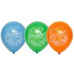 Шар латексный 25см Поздравляю (Ассорти)