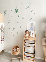 Стикеры ЗЕЛЕНЬ АКВАРЕЛЬ