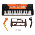 Синтезатор на бат. с микрофоном, коробка 808-18