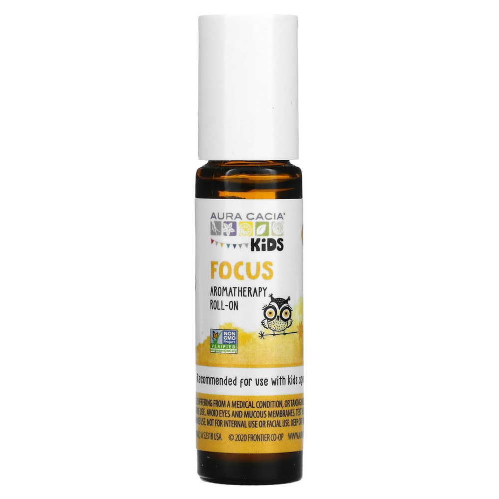 Aura Cacia, Kids, шариковые шариковые ароматизаторы, для концентрации внимания, 9,2 мл (0,31 жидк. унц.)