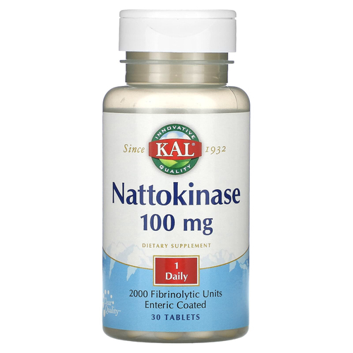 KAL, Наттокиназа, 100 мг, 30 таблеток