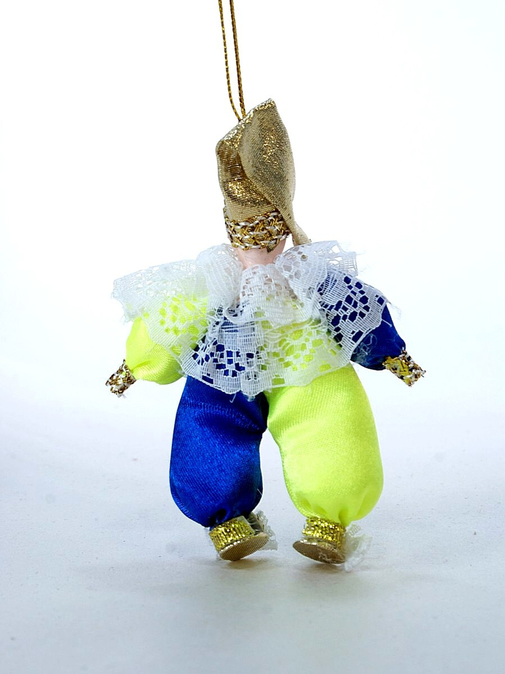 Кукла-подвеска сувенирная фарфоровая "Клоун Рыжий"