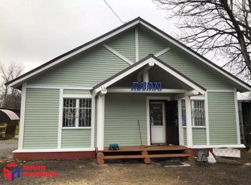 Сайдинг виниловый Альта-Профиль Корабельный брус Аляска Классик Форест 3000х205 мм