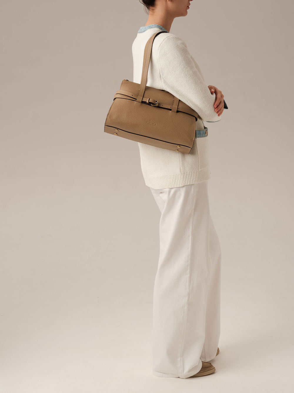 Сумка DBR Rumi mini 31400 бежевый карандаш