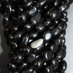 Обсидиан шелк галтовка бусины 6-9мм