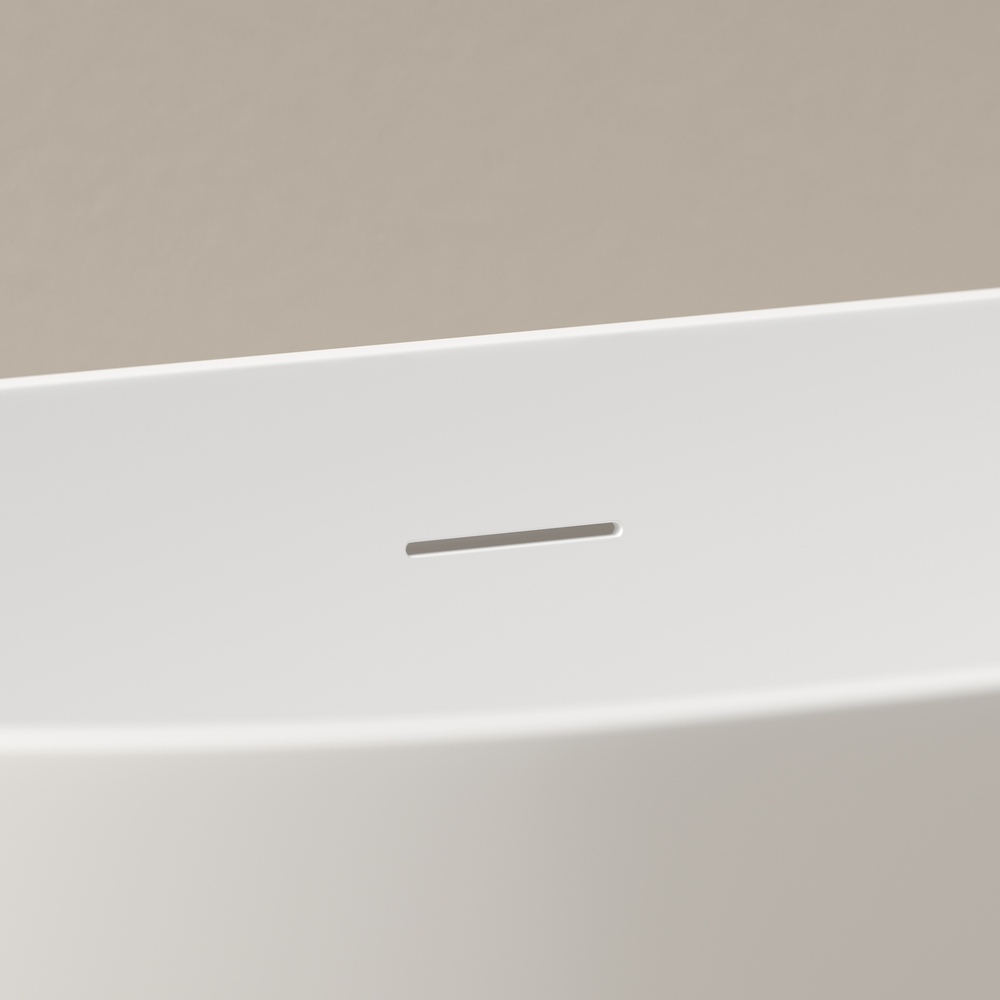 Отдельностоящая ванна Sancos Leaf 1700x800x580, белый матовый, FB20MW