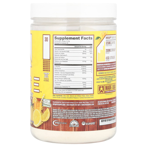 RYSE, Loaded Pre, лимонад Country Time ™, 441 г (15,6 унции)