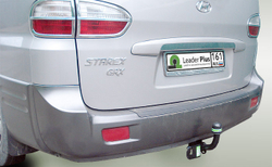 Фаркоп(прицепное) Лидер-Плюс для HYUNDAI H1 H1,STAREX (минивен) (2WD, задняя рессорная подвеска, 9 мест) 2004-2008(паспорт и сертификат в комплекте)(без электрики)H220-A