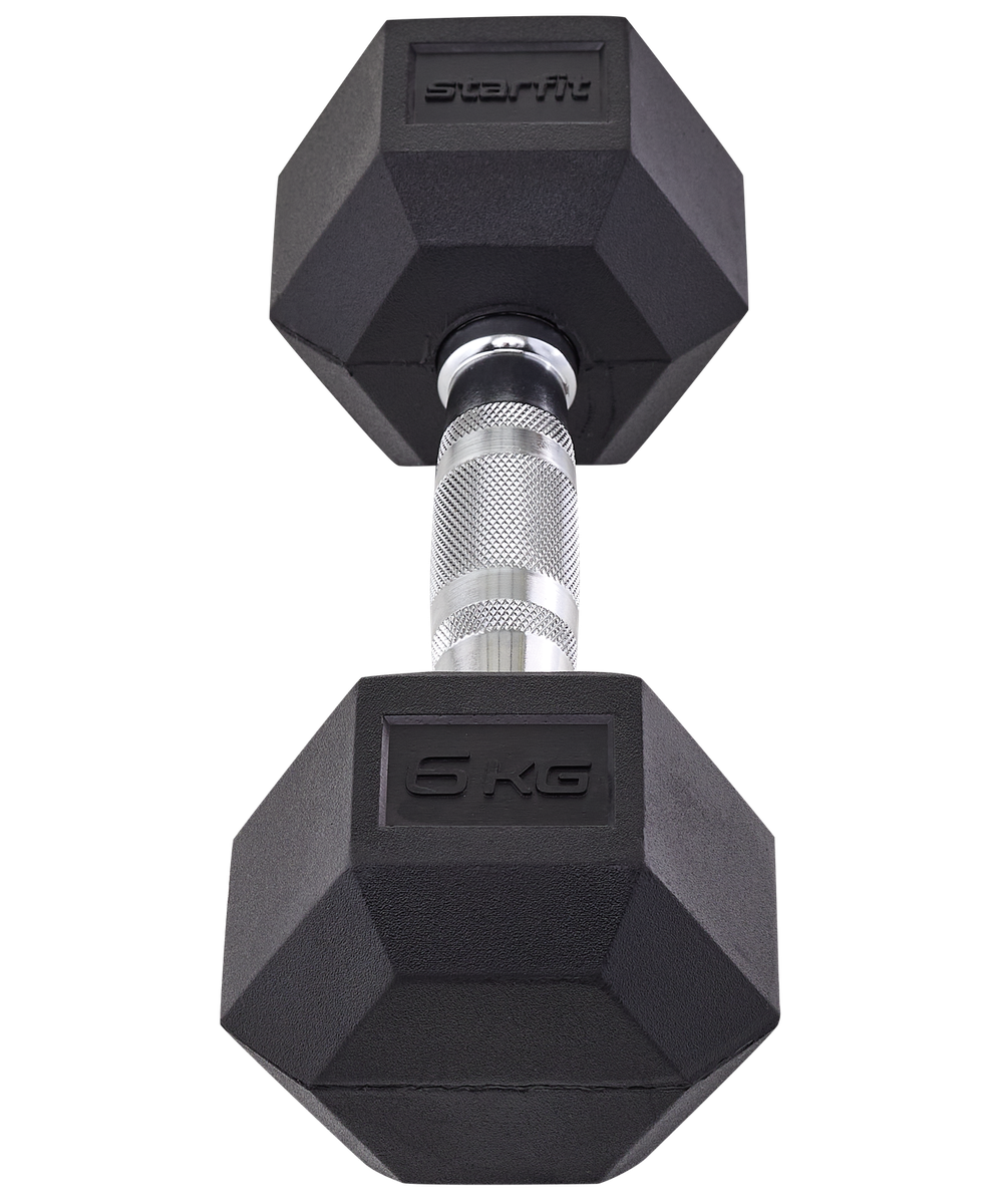 Гантель гексагональная DB-301 6 кг, обрезиненная, черный