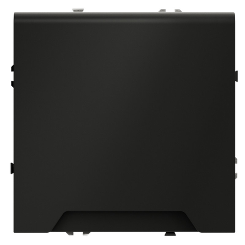 Розетка встраиваемая VOLTUM S70 с заземлением, защитными шторками и крышкой 16А, (черный матовый)