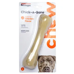 Игрушка для собак Petstages Chick-A-Bone косточка с ароматом курицы 18 см большая