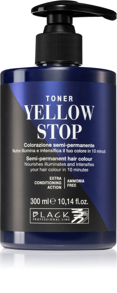 Black Professional Line тонер для нейтрализации желтых тонов Yellow Stop
