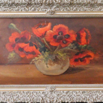 Винтажная картина «Натюрморт с маками»