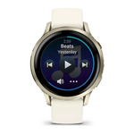Умные часы Garmin Venu 4 - 41мм лунно-золотистый с силиконовым ремешком цвета слоновой кости