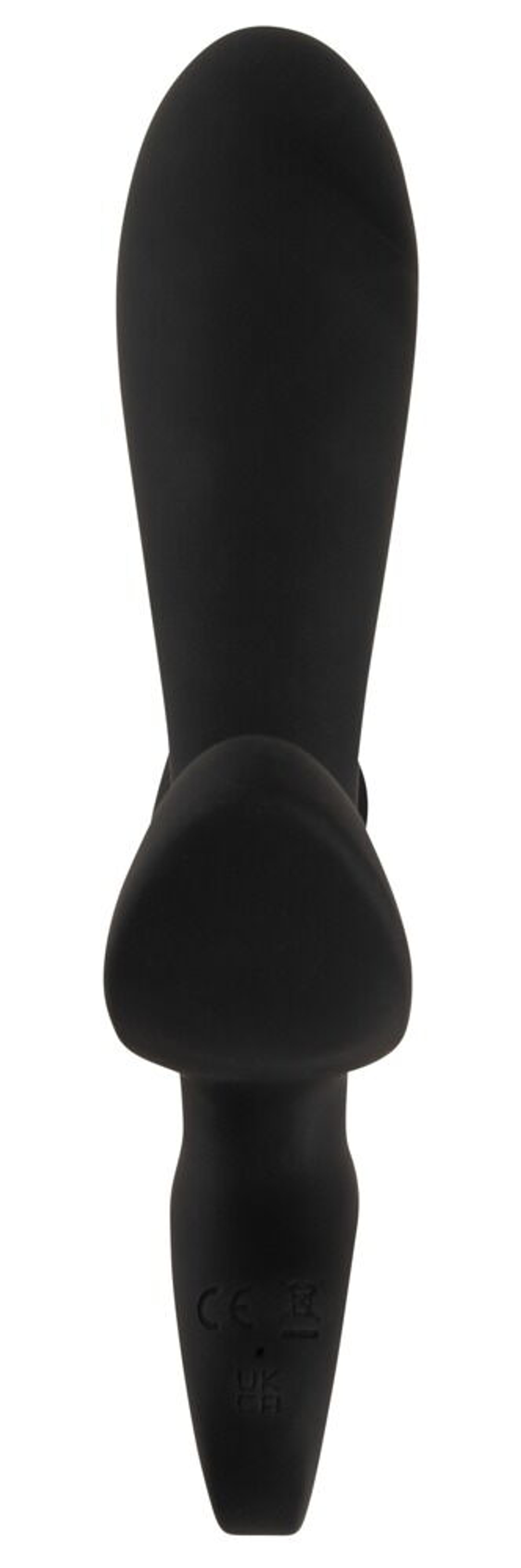 Черный вибратор с функцией расширения Inflatable Triple Vibrator - 18,9 см.