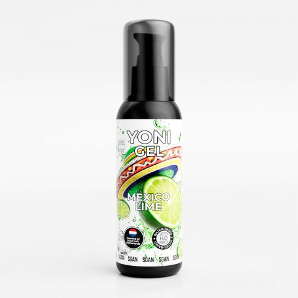 Лубрикант для орального секса SGAN YONI GEL со вкусом мексиканского лайма, 100 мл