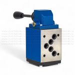 4WMM10D10/F - Гидрораспределитель Ду 10 с ручным управлением, схема D (574А), возврат - F = фиксатор