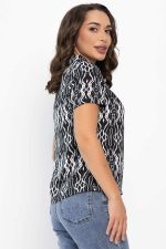 Поло Тренди (черное/узор) Б14093-10М LT Collection