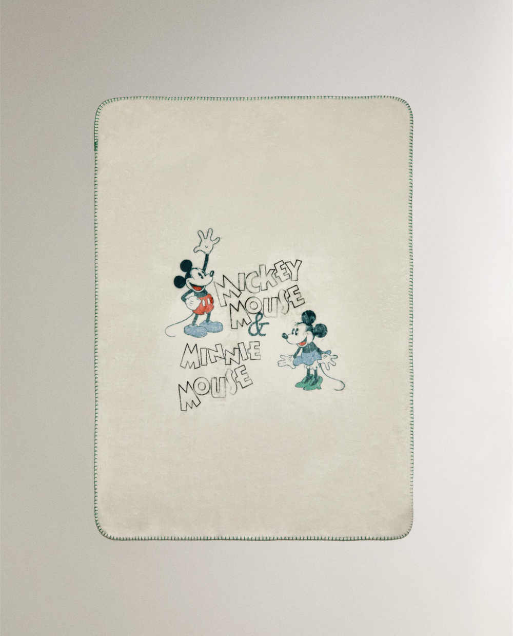 Zara Home плед детский из полиэстера, экрю, 90x120 см · 0616/004