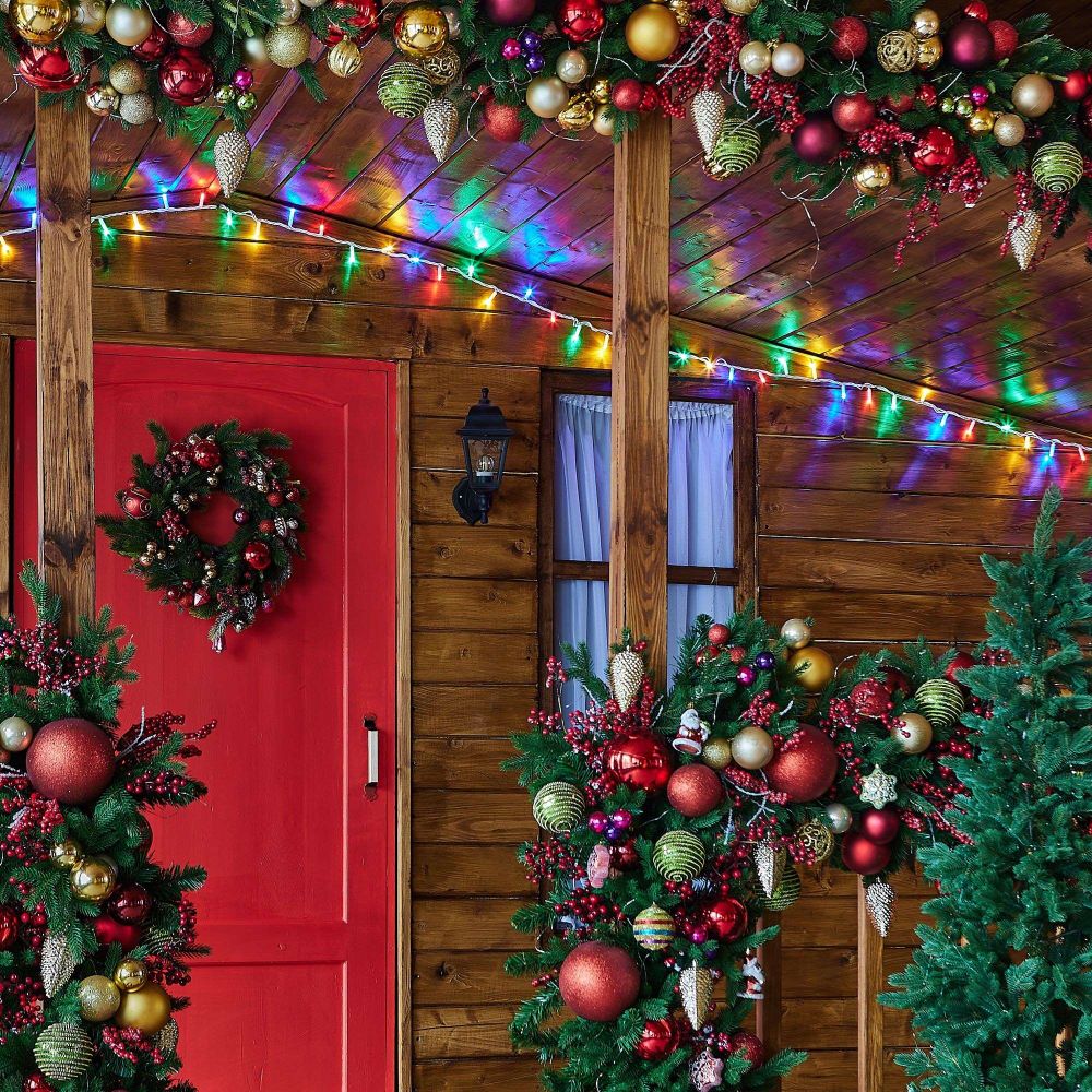 ULD-S1000-120-SWK MULTI IP67 Гирлянда светодиодная со статическим свечением. 10м. Соединяемая.120 светодиодов. Разноцветный свет. Провод белый. ТМ Uniel