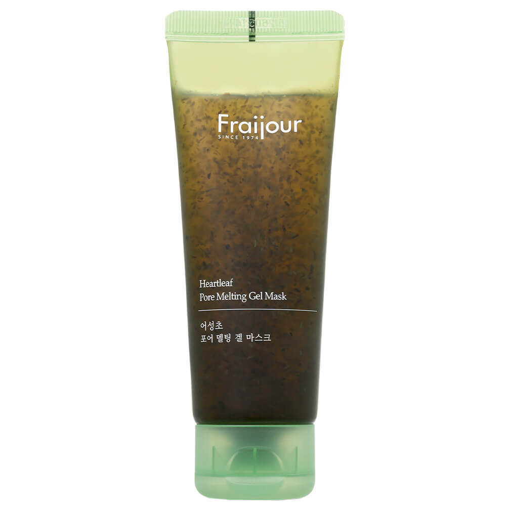 Evas Fraijour Heartleaf Pore Melting Gel Mask очищающая маска для лица с экстрактом хауттюйнии, AHA-, BHA-, PHA-кислотами и технологии Bio-Spicule