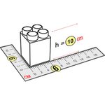 Элемент прозрачный высокий 6x6x10 см для GigaBloks 5"