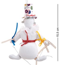 RK-960/2 Кукла подвесная «Снеговик в цилиндре»