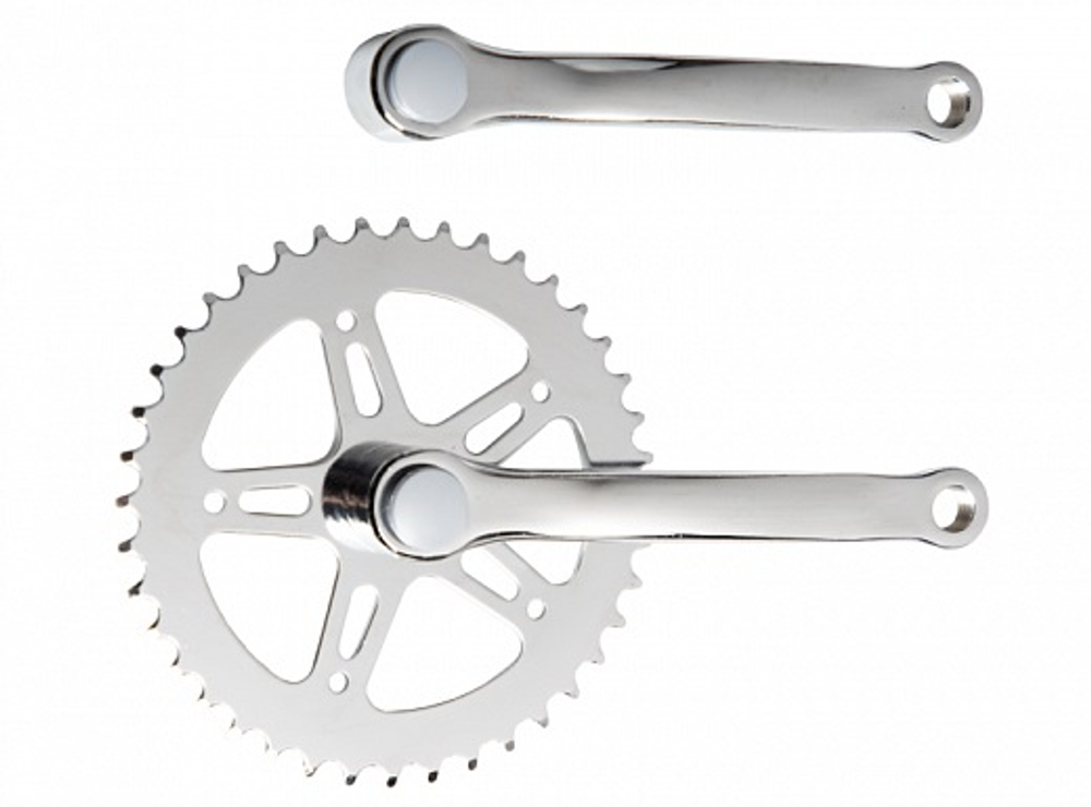 Шатуны 1/2"х1/8" 40 зуб. 165мм SOBAB-RS WHEELTOP "под ромб" стальные хромированные