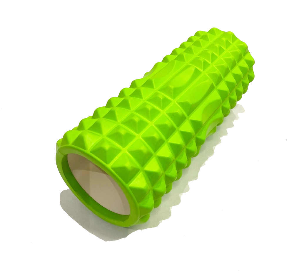 Ролик массажный для йоги MARK19 Yoga Semicircle 33x14 см зелёный
