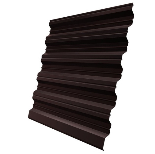 Профнастил НС35 Железный Форт Pe 0,5 мм RAL 8017 шоколадно-коричневый