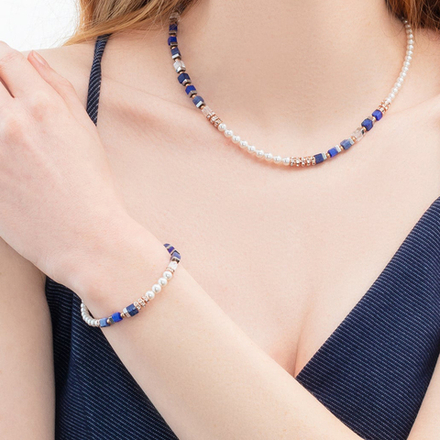 Браслет Coeur de Lion Blue Rose Gold 4354/30-0759