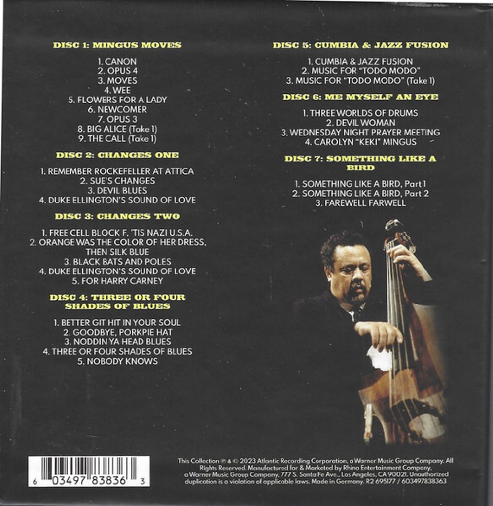 Charles Mingus / Changes: The Complete 1970s Atlantic Studio Recordings (7CD)
