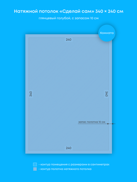 Натяжные потолки: 5.5 м2, 8.2 м2, 11.5 м2