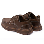 Seattle Palm Microfiber Leather Work Boots Unisex Brown