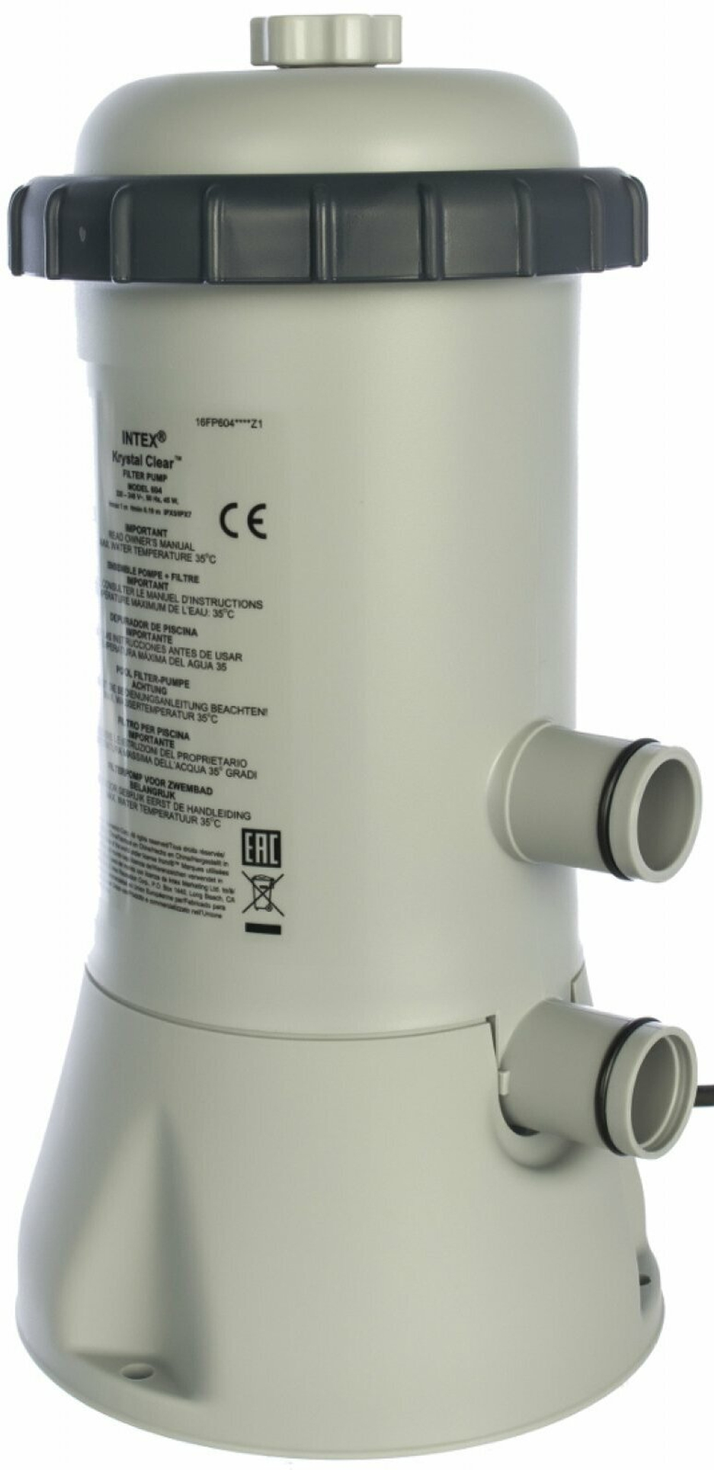 Фильтр-насос для бассейна с картриджем типа A, 2006 л/ч, 220-240V, 28604 INTEX