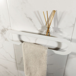 Держатель для полотенец MetaDec Oval 40см белый