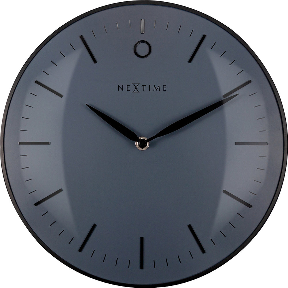 Настенные часы NeXtime Glamour Small, металл, 30 см, чёрные