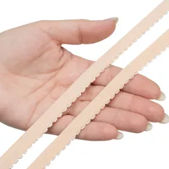 Резинка отделочная бежевая 12 мм (цв. 126), 641/12