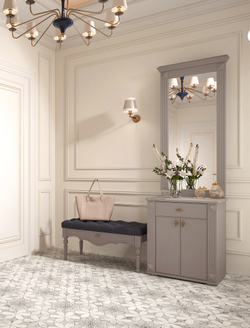 Лилль 2 прихожая тумба с зеркалом 600