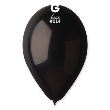 Воздушные шары Gemar, цвет 014 пастель, чёрный, 100 шт. размер 10"