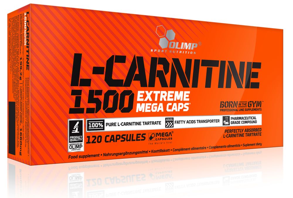 L-Carnitine 1500 Extreme Mega Caps 120 caps