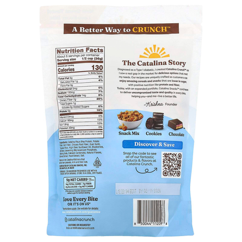 Catalina Crunch, Pairings Cereal, черничный маффин с настоящей голубикой, 227 г (8 унций)